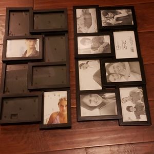 2 black pictures frames